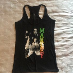 Bob Marley razor back tank top